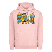 Pigment Salmon lacrosse coffee cups Urban Hoodie - Zillion Design Studio