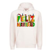 Pale Pink feliz navidad Premium Hoodie - Zillion Design Studio