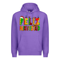 Purple feliz navidad Premium Hoodie - Zillion Design Studio