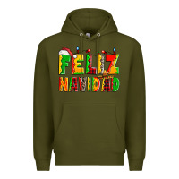 Army Green feliz navidad Premium Hoodie - Zillion Design Studio