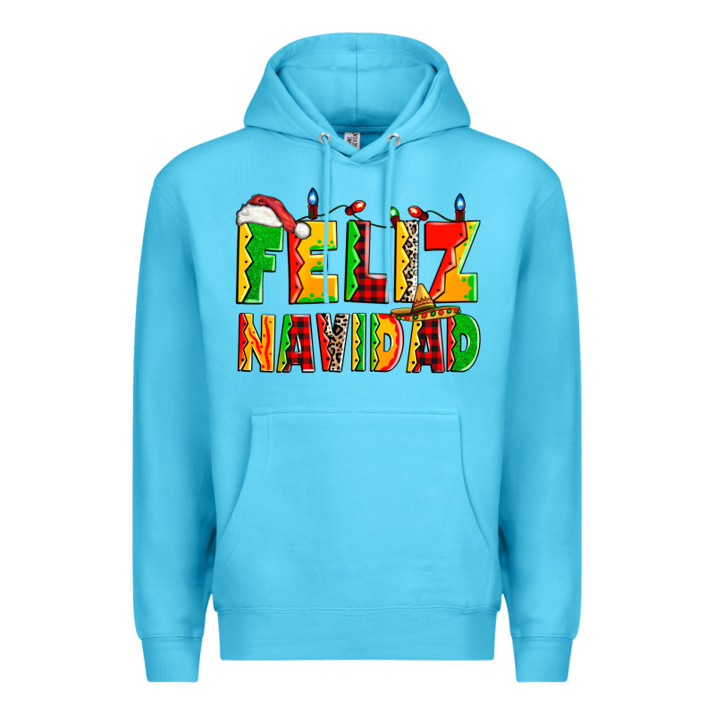 Feliz Navidad Premium Hoodie by Zillion Design Studio | Teevron