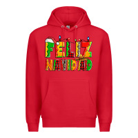 Red feliz navidad Premium Hoodie - Zillion Design Studio