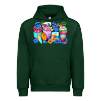 Forest Green stitch summer coffee cups Urban Hoodie - Zillion Design Studio