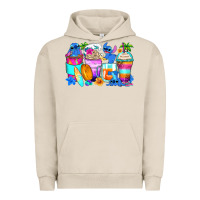 Pigment French Oak stitch summer coffee cups Urban Hoodie - Zillion Design Studio