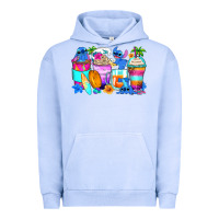 Pigment Grape Ice stitch summer coffee cups Urban Hoodie - Zillion Design Studio