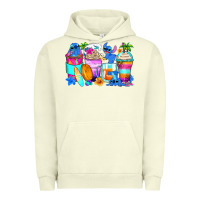 Pigment Pistachio stitch summer coffee cups Urban Hoodie - Zillion Design Studio