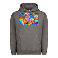 Pigment Tornado stitch summer coffee cups Urban Hoodie - Zillion Design Studio