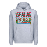 Heather Grey Ay Ay Ay Ay Canta y No Llores Premium Hoodie - texasbilliewilder
