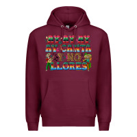 Burgundy Ay Ay Ay Ay Canta y No Llores Premium Hoodie - texasbilliewilder