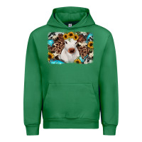 Emerald cowhide leopard calf Urban Hoodie - RanaPortraitStore