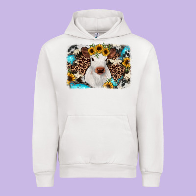 Cowhide Leopard Calf Urban Hoodie Designed By Ranaportraitstore