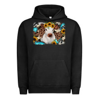 Pigment Black cowhide leopard calf Urban Hoodie - RanaPortraitStore