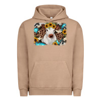 Pigment Burro cowhide leopard calf Urban Hoodie - RanaPortraitStore