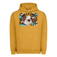Pigment Peanut Butter cowhide leopard calf Urban Hoodie - RanaPortraitStore