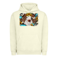 Pigment Pistachio cowhide leopard calf Urban Hoodie - RanaPortraitStore