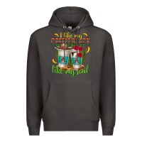 Smoke I Like My Coffee Black Like My Soul Premium Hoodie - texasbilliewilder