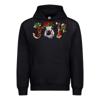 Black christmas joy with heifer cow Urban Hoodie - RanaPortraitStore
