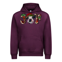 Mauve Wine christmas joy with heifer cow Urban Hoodie - RanaPortraitStore