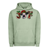 Pigment Oil Green christmas joy with heifer cow Urban Hoodie - RanaPortraitStore