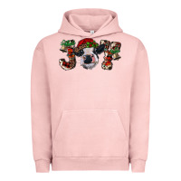 Pigment Salmon christmas joy with heifer cow Urban Hoodie - RanaPortraitStore