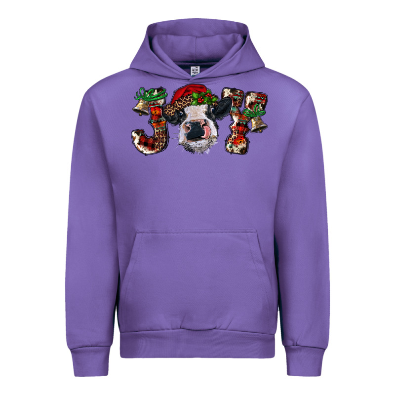 Christmas Joy With Heifer Cow Urban Hoodie by RanaPortraitStore | Teevron