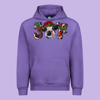 Christmas Joy With Heifer Cow Urban Hoodie Designed By Ranaportraitstore