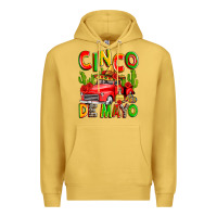 Antique Gold cinco de mayo truck Premium Hoodie - Zillion Design Studio