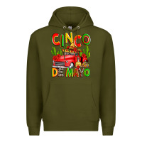 Army Green cinco de mayo truck Premium Hoodie - Zillion Design Studio