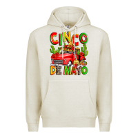 Oatmeal Heather cinco de mayo truck Premium Hoodie - Zillion Design Studio