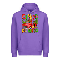 Purple cinco de mayo truck Premium Hoodie - Zillion Design Studio