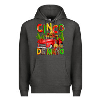 Charcoal Heather cinco de mayo truck Premium Hoodie - Zillion Design Studio