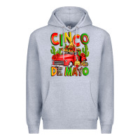 Heather Grey cinco de mayo truck Premium Hoodie - Zillion Design Studio