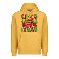 Mustard cinco de mayo truck Premium Hoodie - Zillion Design Studio