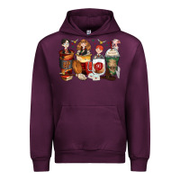 Mauve Wine harry coffee cups Urban Hoodie - Zillion Design Studio