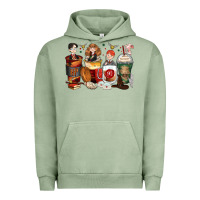Pigment Oil Green harry coffee cups Urban Hoodie - Zillion Design Studio