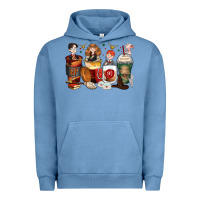 Pigment Pebble Blue harry coffee cups Urban Hoodie - Zillion Design Studio