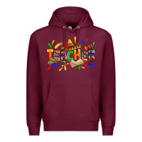 Burgundy cinco de mayo teacher Premium Hoodie - Zillion Design Studio