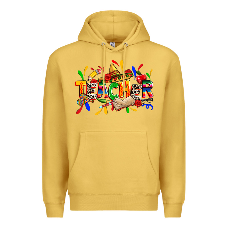 Cinco De Mayo Teacher Premium Hoodie by Zillion Design Studio | Teevron