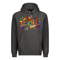 Charcoal Heather cinco de mayo teacher Premium Hoodie - Zillion Design Studio