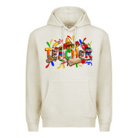 Oatmeal Heather cinco de mayo teacher Premium Hoodie - Zillion Design Studio