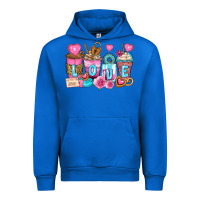 Cobalt valentine's day coffee cups Urban Hoodie - Zillion Design Studio