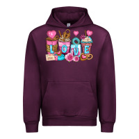 Mauve Wine valentine's day coffee cups Urban Hoodie - Zillion Design Studio