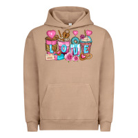 Pigment Burro valentine's day coffee cups Urban Hoodie - Zillion Design Studio