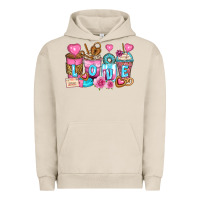 Pigment French Oak valentine's day coffee cups Urban Hoodie - Zillion Design Studio