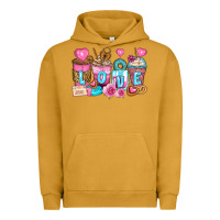 Pigment Peanut Butter valentine's day coffee cups Urban Hoodie - Zillion Design Studio