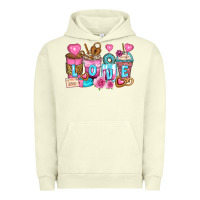 Pigment Pistachio valentine's day coffee cups Urban Hoodie - Zillion Design Studio