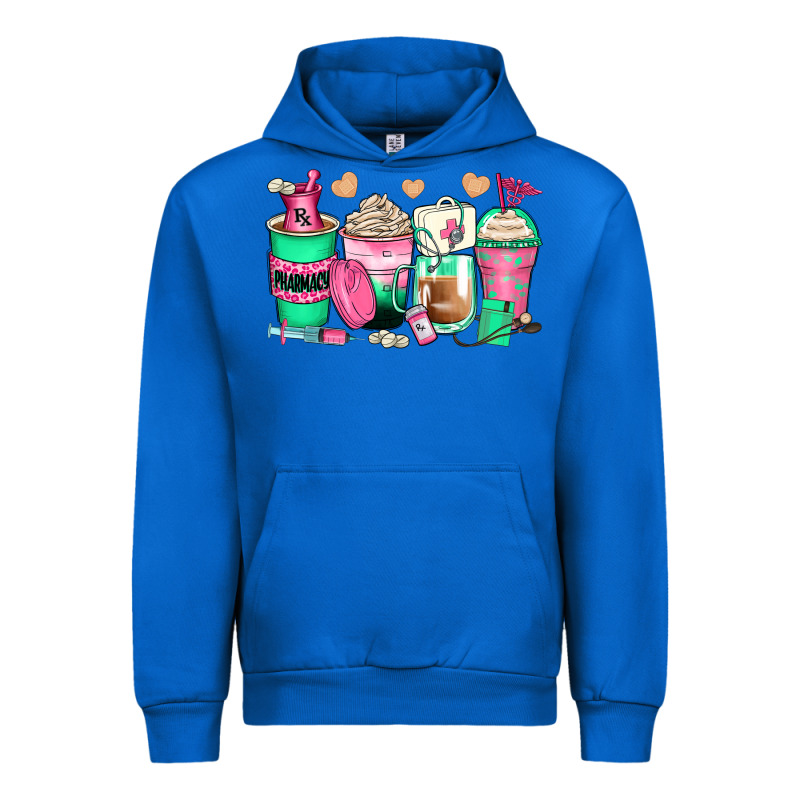 Pharmacy Coffee Cups Urban Hoodie by Zillion Design Studio | Teevron