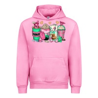 Fuchsia Pink pharmacy coffee cups Urban Hoodie - Zillion Design Studio