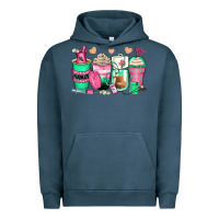 Pigment Midnight Navy pharmacy coffee cups Urban Hoodie - Zillion Design Studio