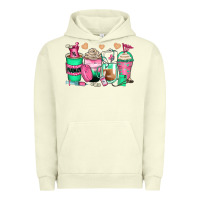 Pigment Pistachio pharmacy coffee cups Urban Hoodie - Zillion Design Studio